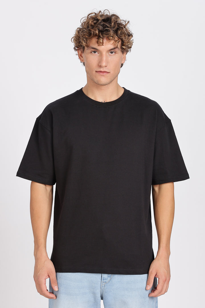 Soft Cuddles: Black Oversized T-shirt