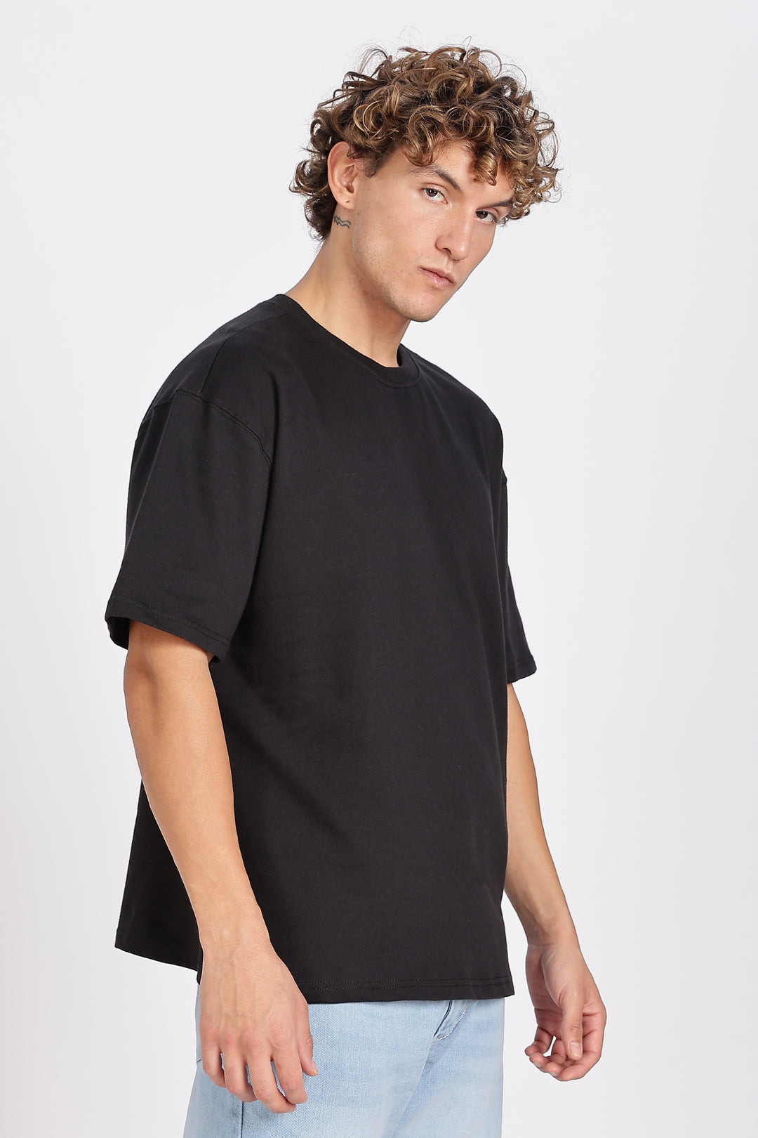 Soft Cuddles: Black Oversized T-shirt