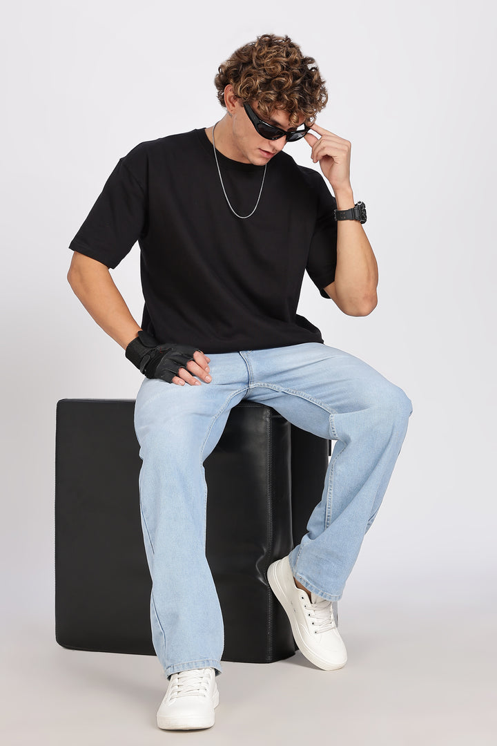 Soft Cuddles: Black Oversized T-shirt