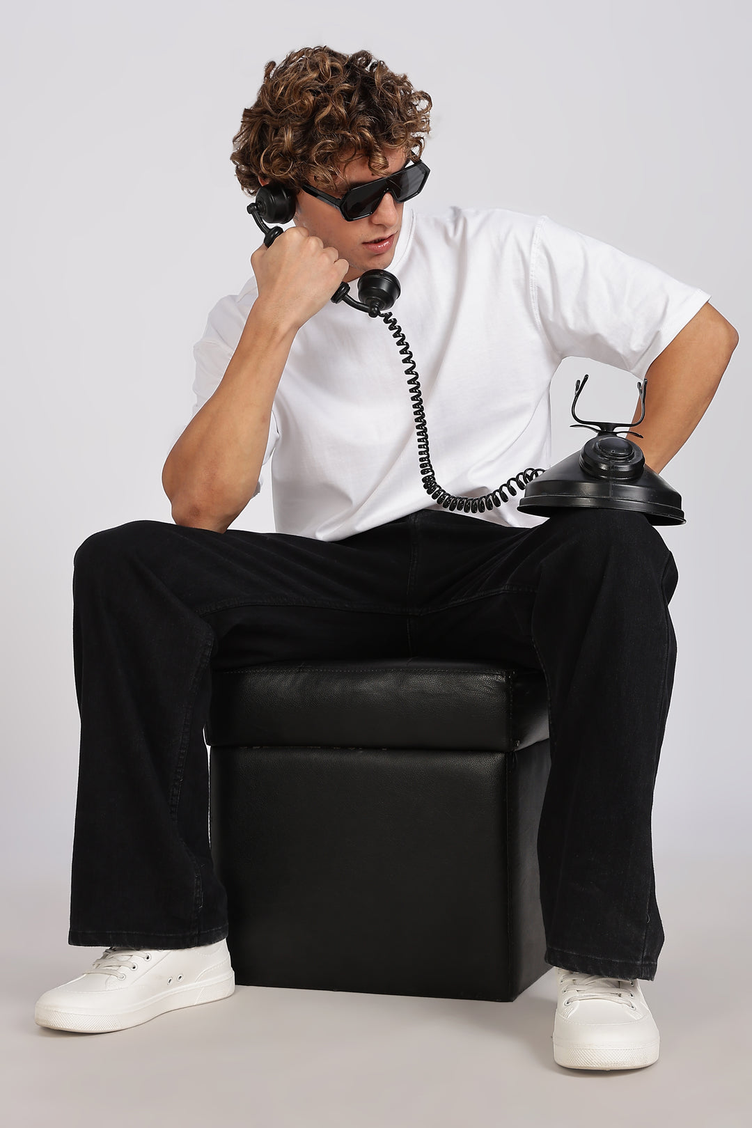 French Toast: White Oversized T-shirt