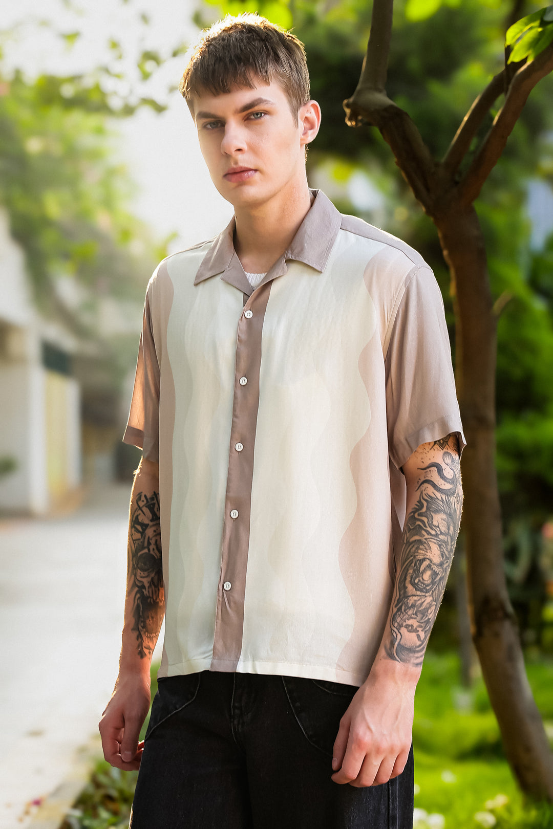 Ochre Cuban Shirt
