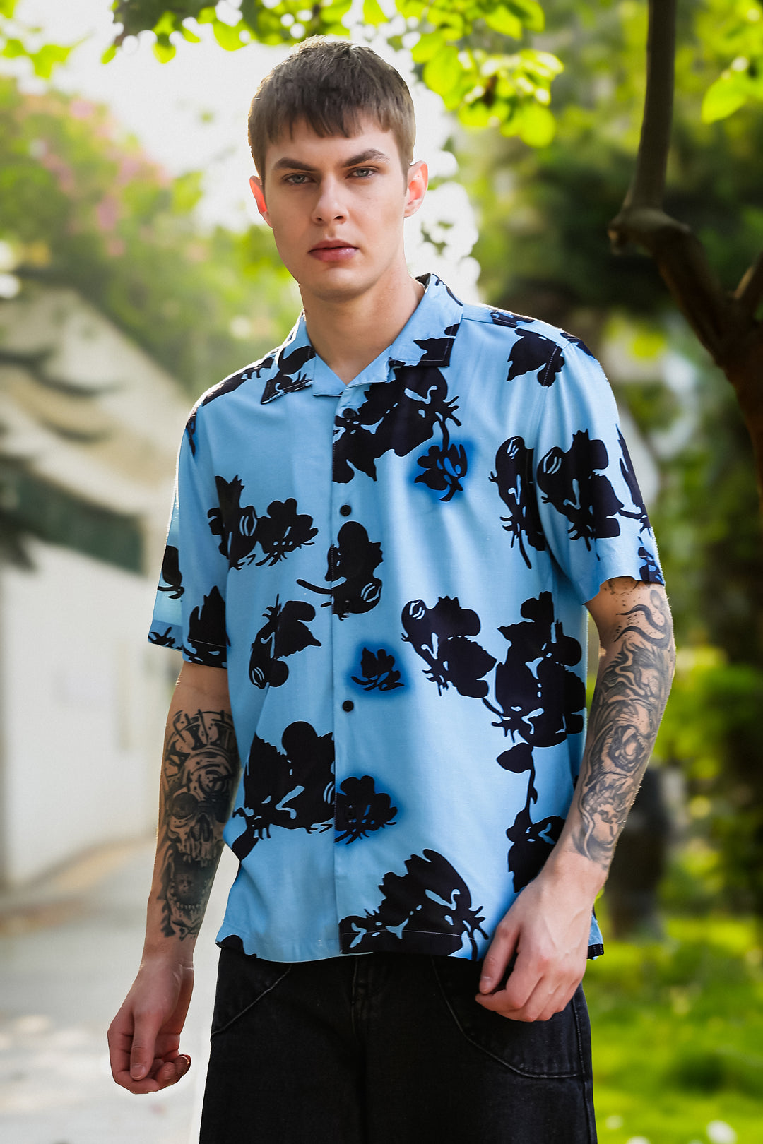 Azure Cuban Shirt