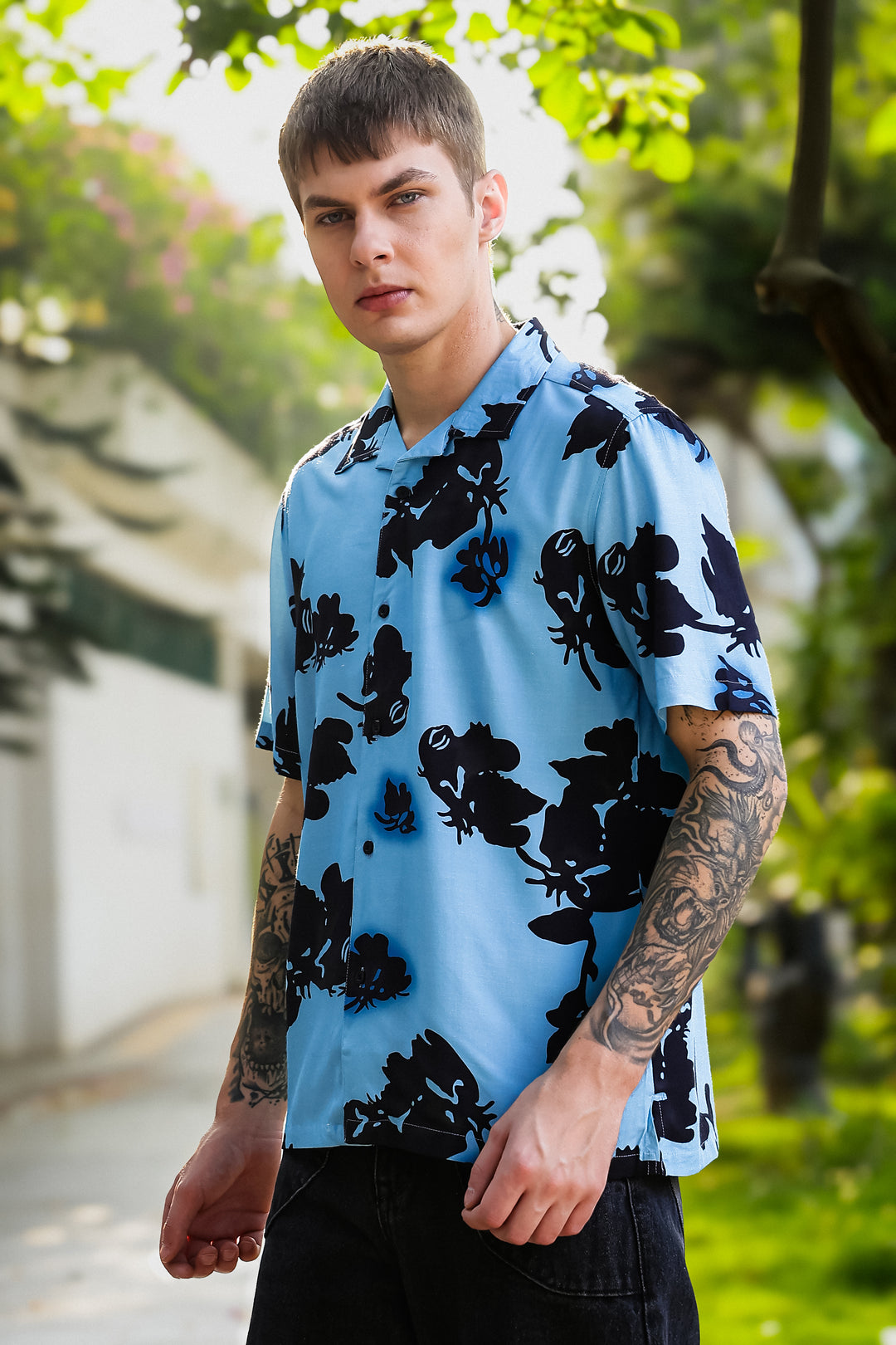 Azure Cuban Shirt
