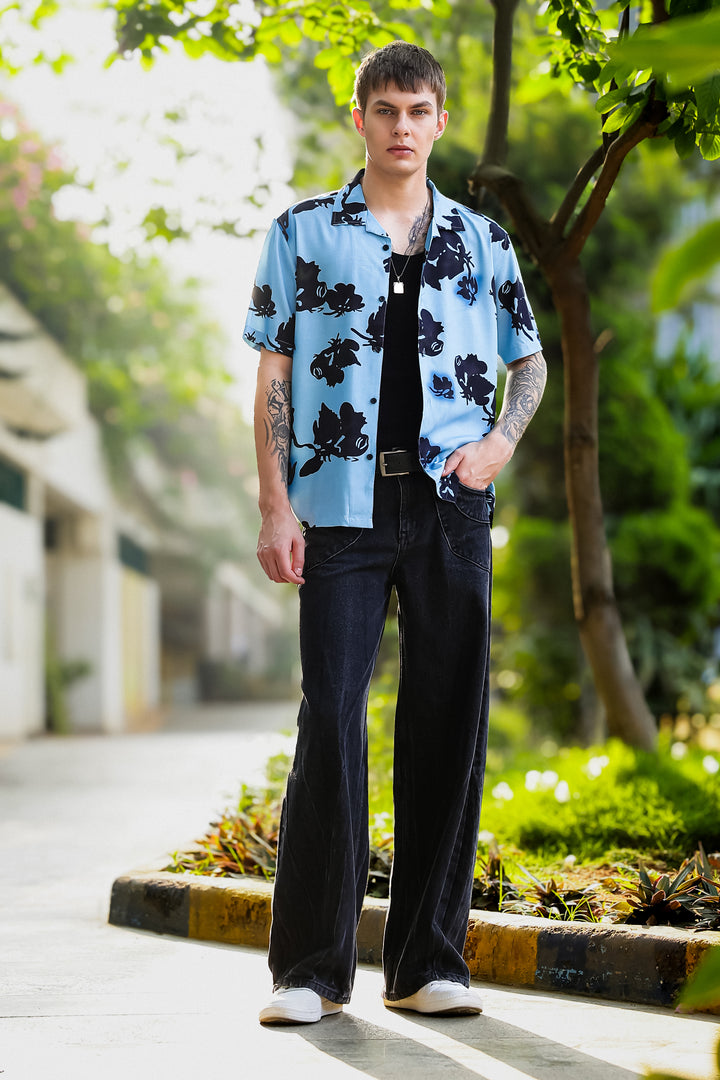 Azure Cuban Shirt