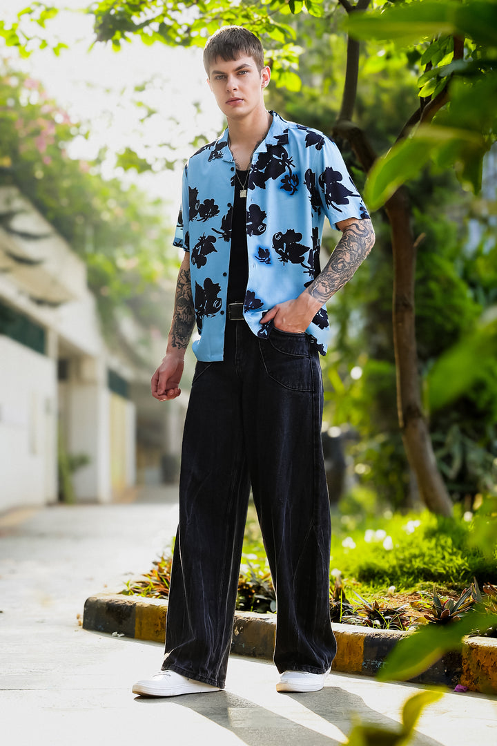Azure Cuban Shirt