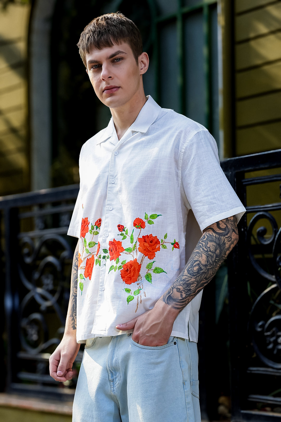 Rosa Oversized Printed Shirt
