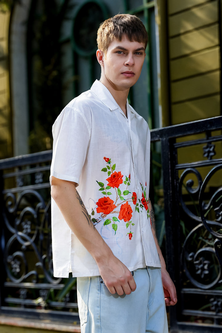 Rosa Oversized Printed Shirt