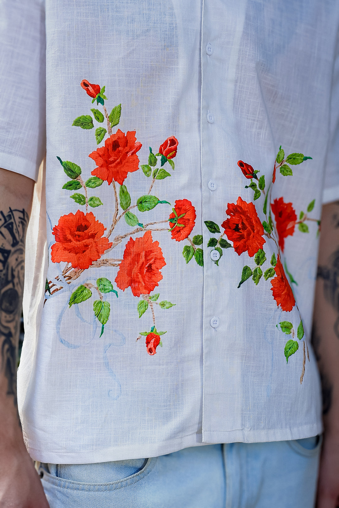 Rosa Oversized Printed Shirt