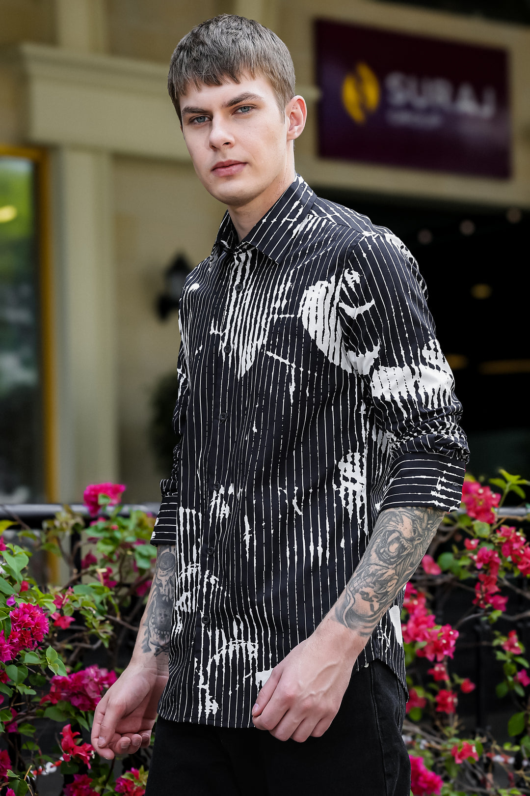 Dark Flowers Shirt