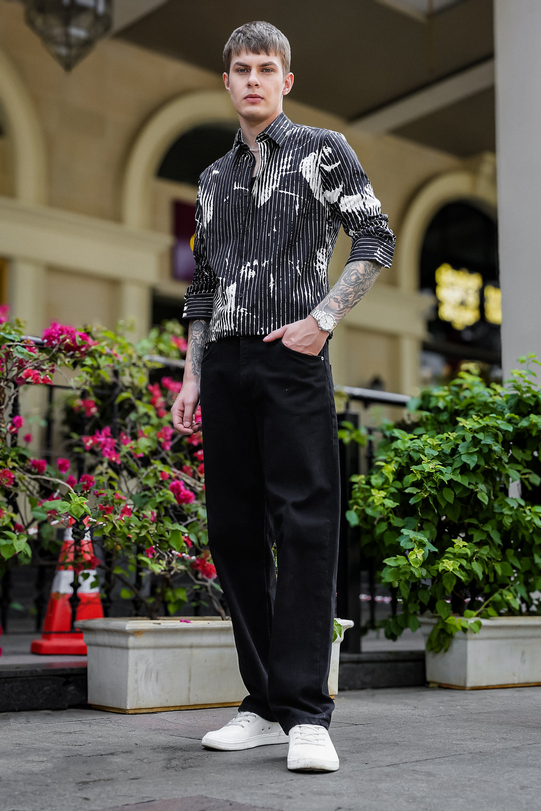 Dark Flowers Shirt