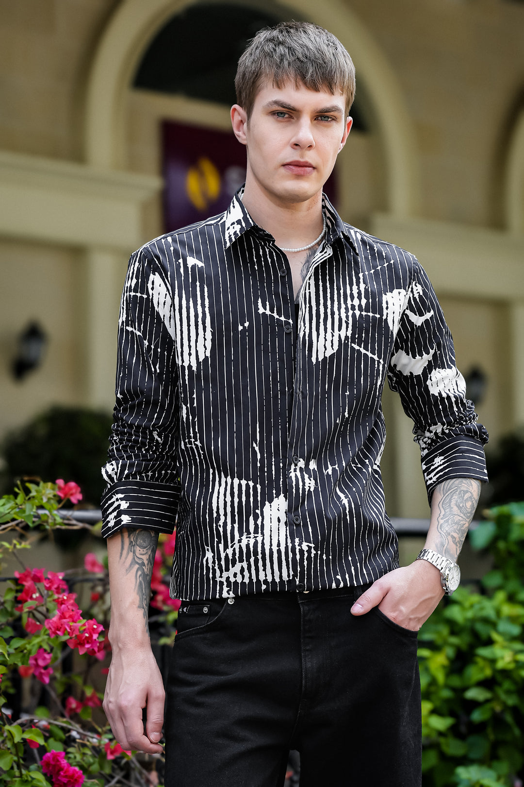 Dark Flowers Shirt