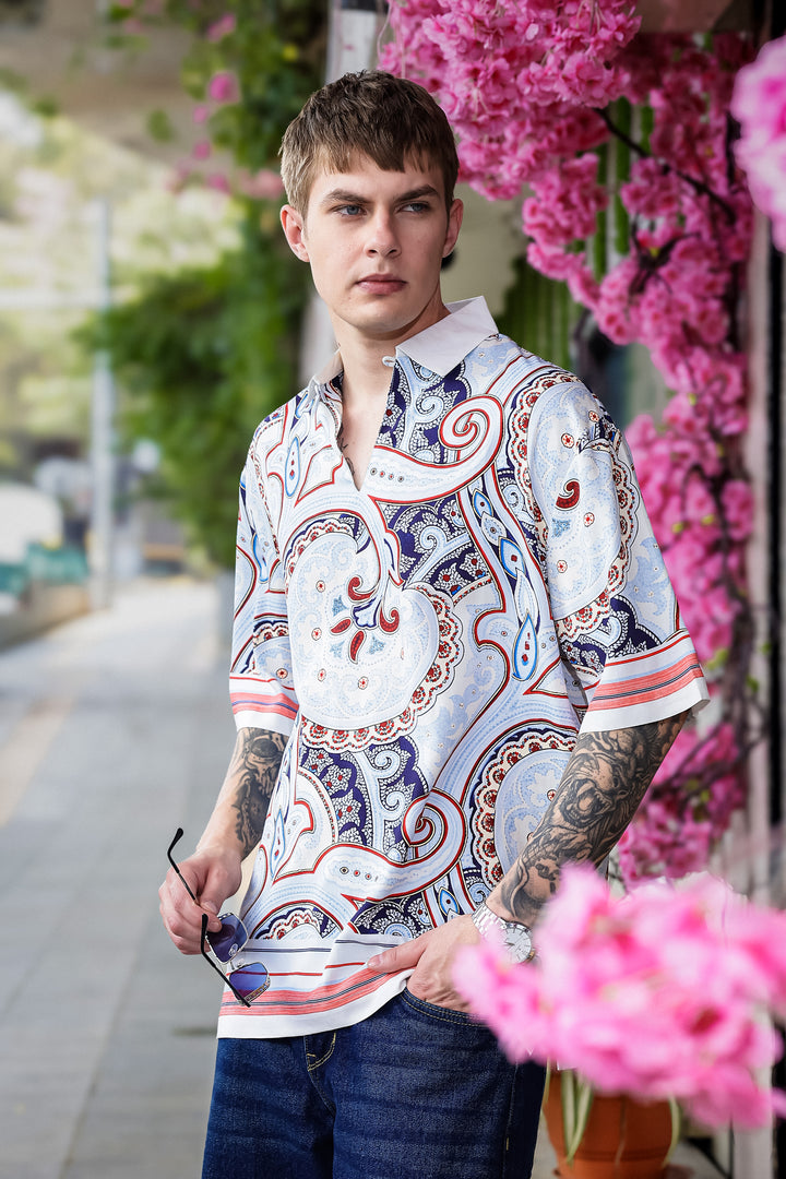 Regional Art Printed Oversized Shirt