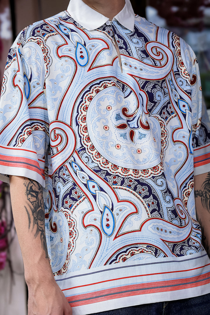 Regional Art Printed Oversized Shirt