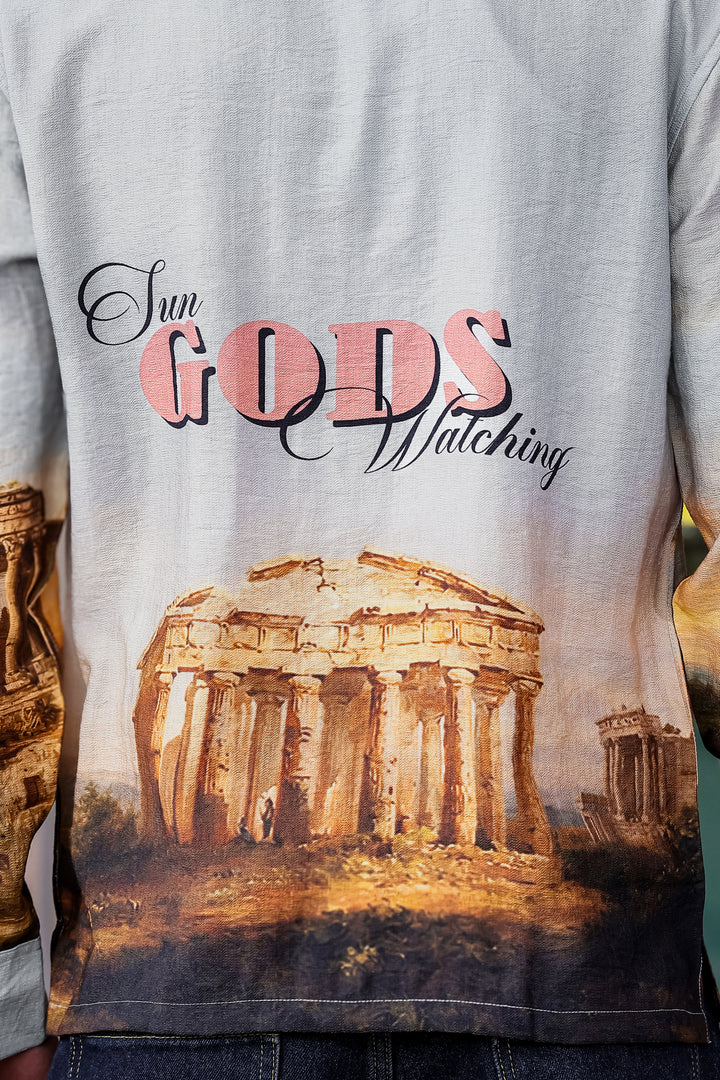 Greek God : Textured Fabric Shirt