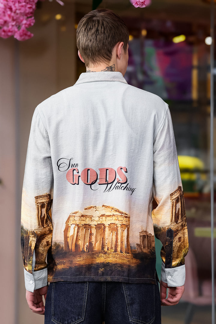 Greek God : Textured Fabric Shirt