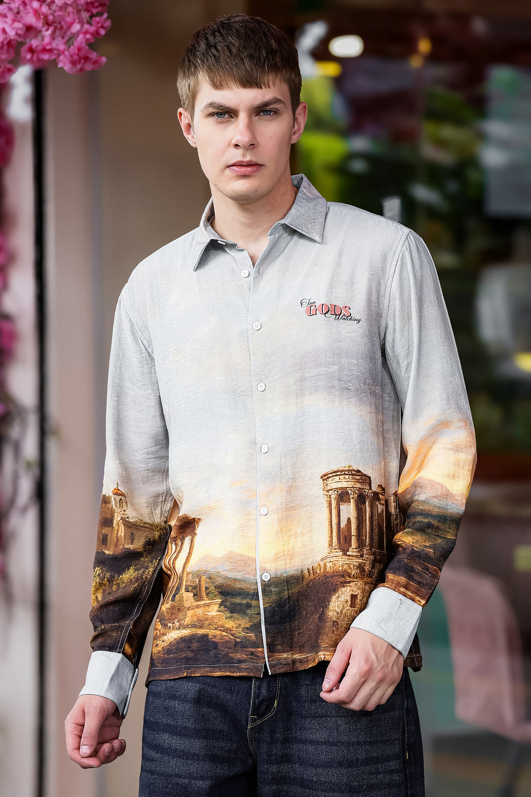 Greek God : Textured Fabric Shirt