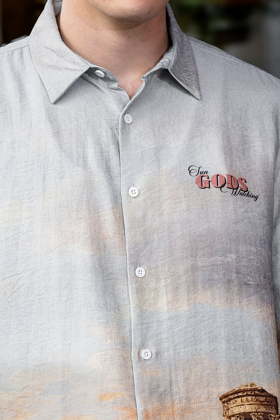 Greek God : Textured Fabric Shirt