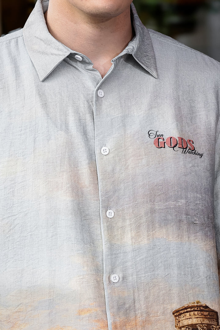 Greek God : Textured Fabric Shirt