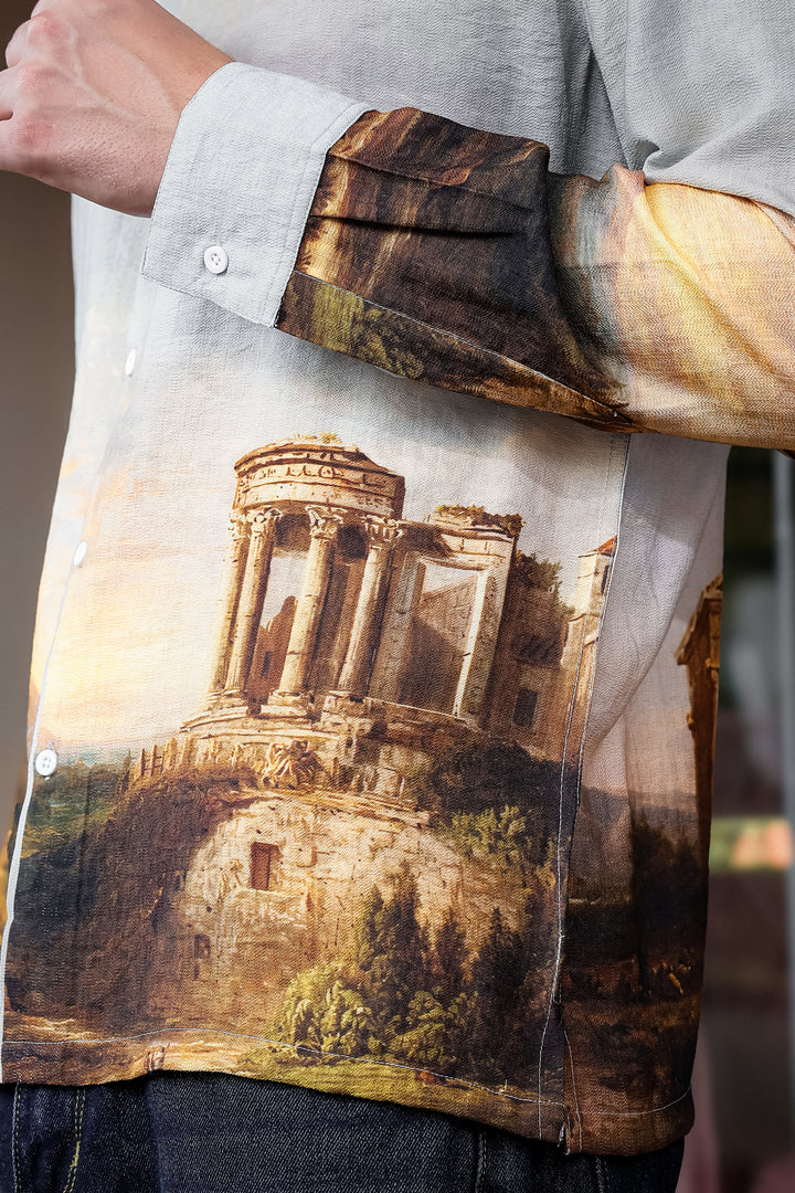 Greek God : Textured Fabric Shirt