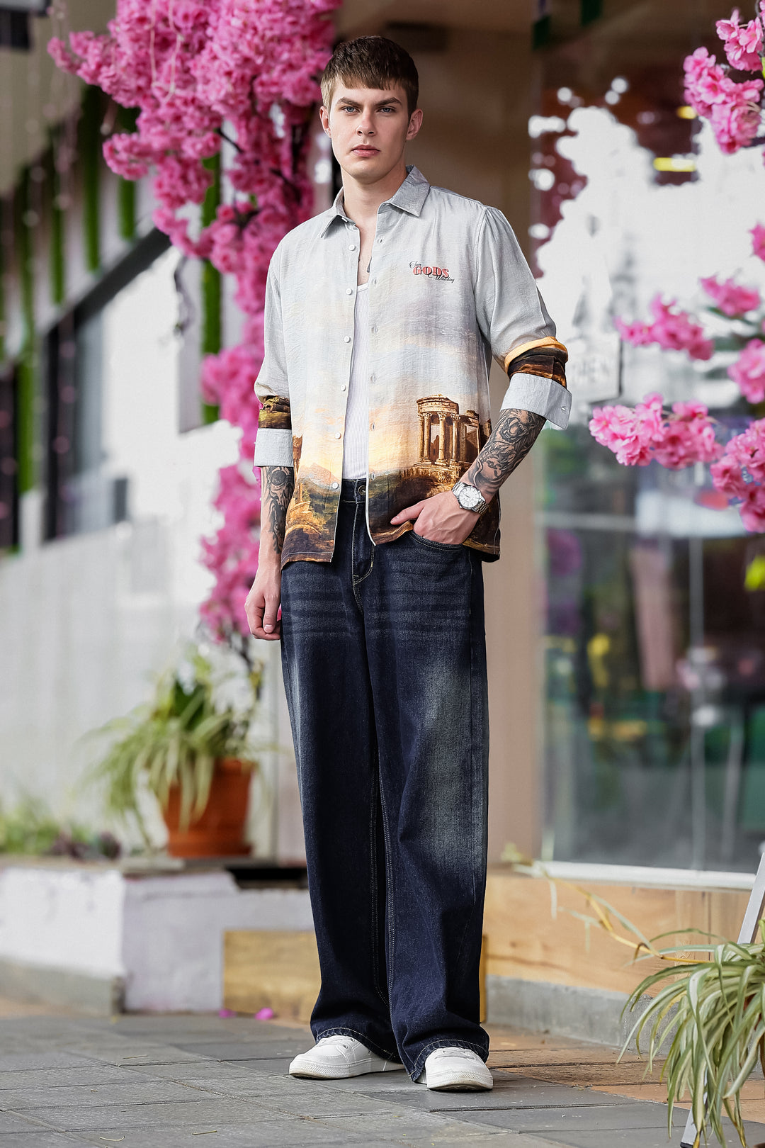 Greek God : Textured Fabric Shirt