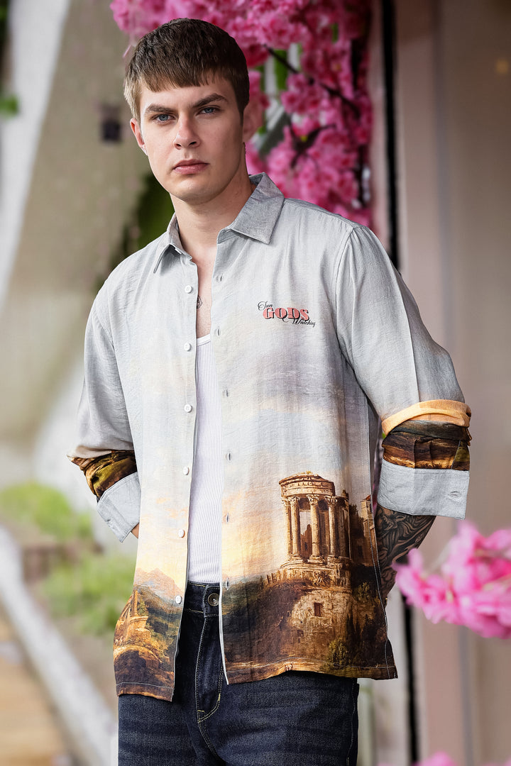 Greek God : Textured Fabric Shirt