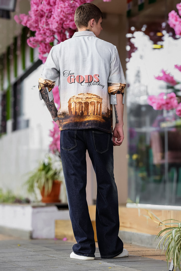 Greek God : Textured Fabric Shirt