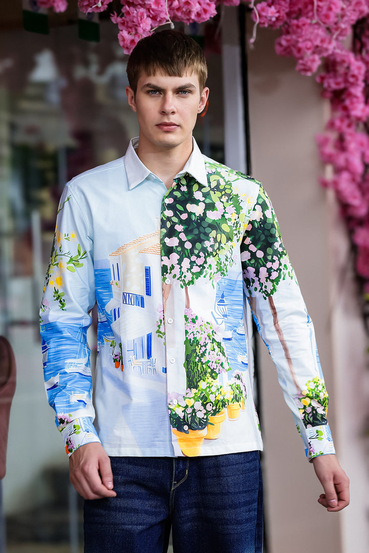 Panorama Printed Oxford Shirt