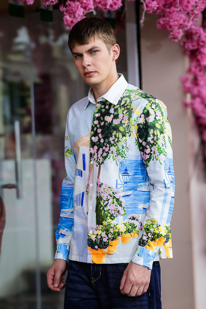 Panorama Printed Oxford Shirt