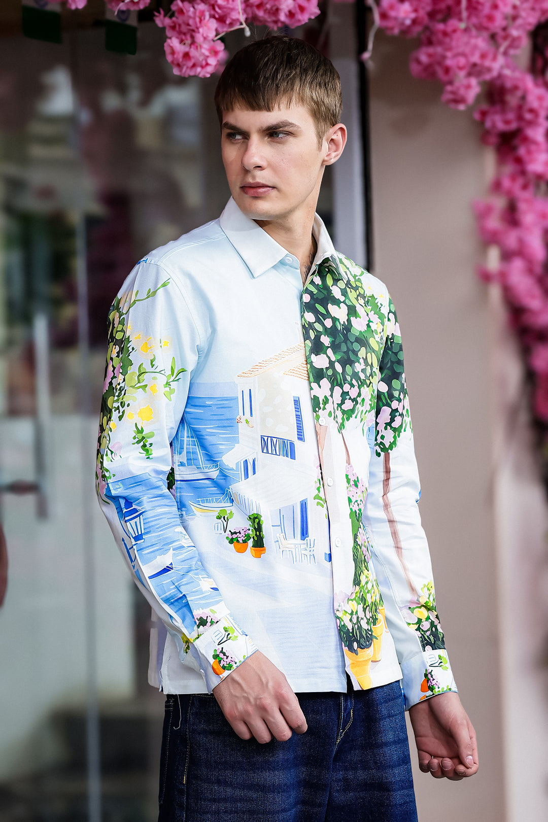 Panorama Printed Oxford Shirt