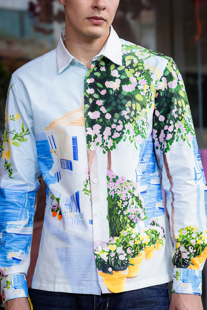 Panorama Printed Oxford Shirt