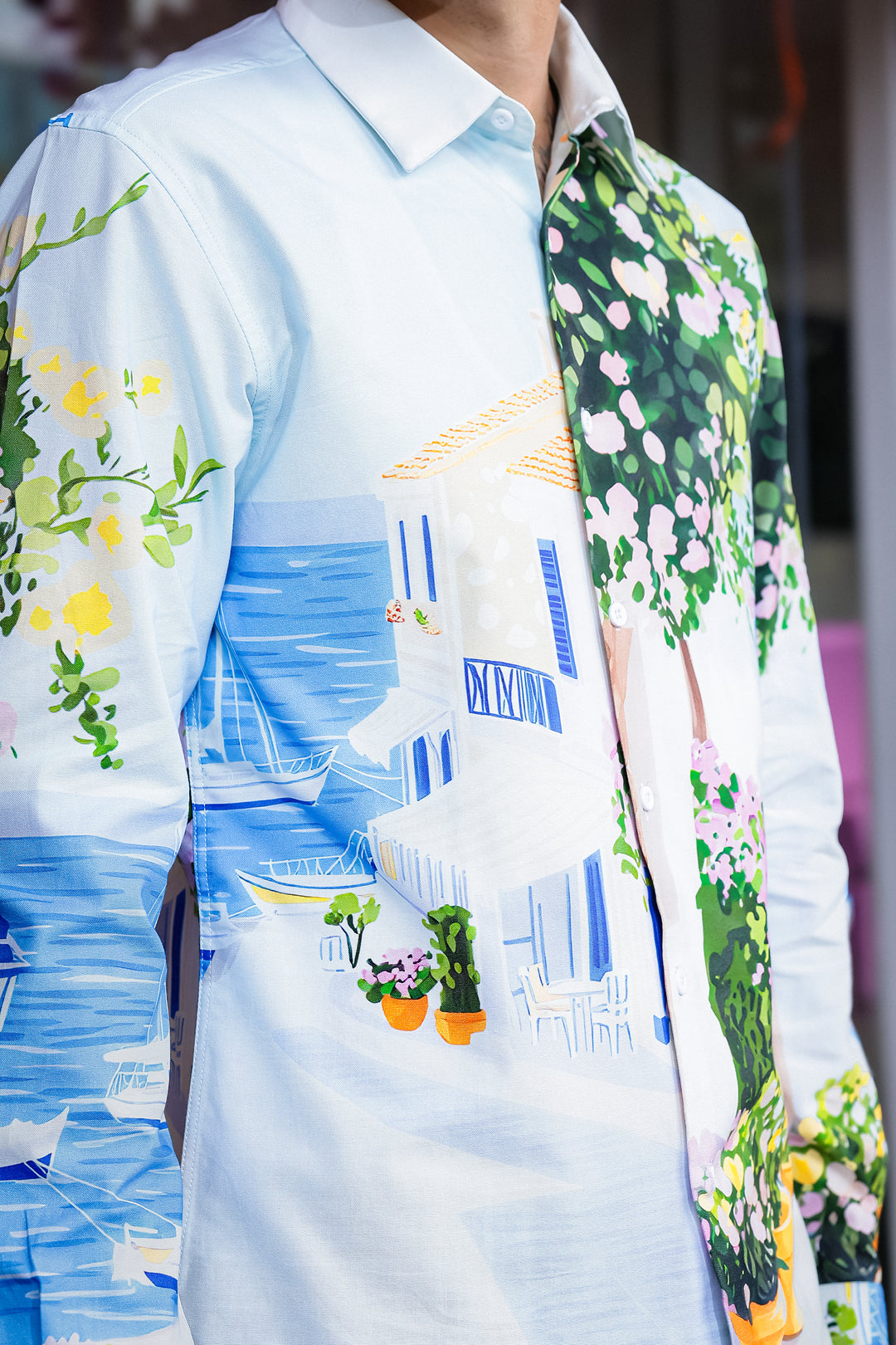 Panorama Printed Oxford Shirt