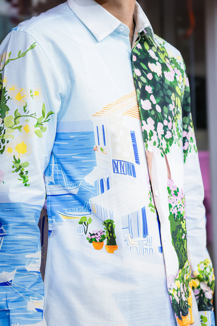Panorama Printed Oxford Shirt