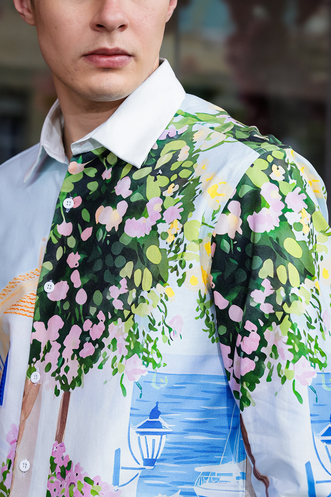 Panorama Printed Oxford Shirt