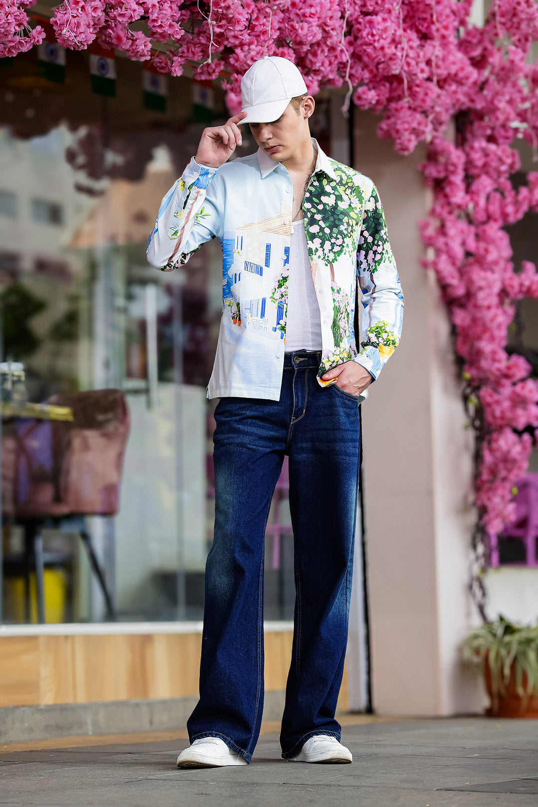 Panorama Printed Oxford Shirt