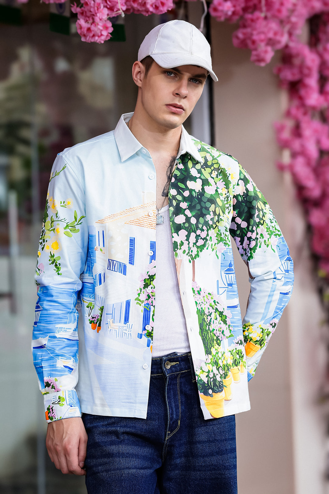 Panorama Printed Oxford Shirt