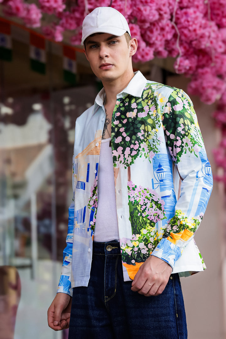 Panorama Printed Oxford Shirt