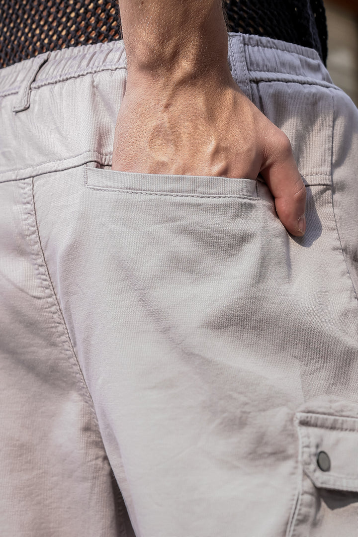 Combat : Lilac Regular Fit Cargo Pants
