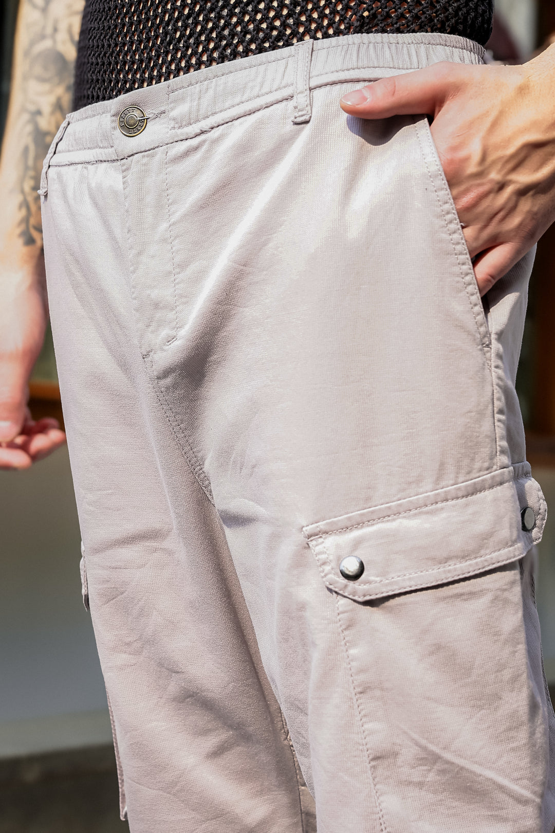 Combat : Lilac Regular Fit Cargo Pants