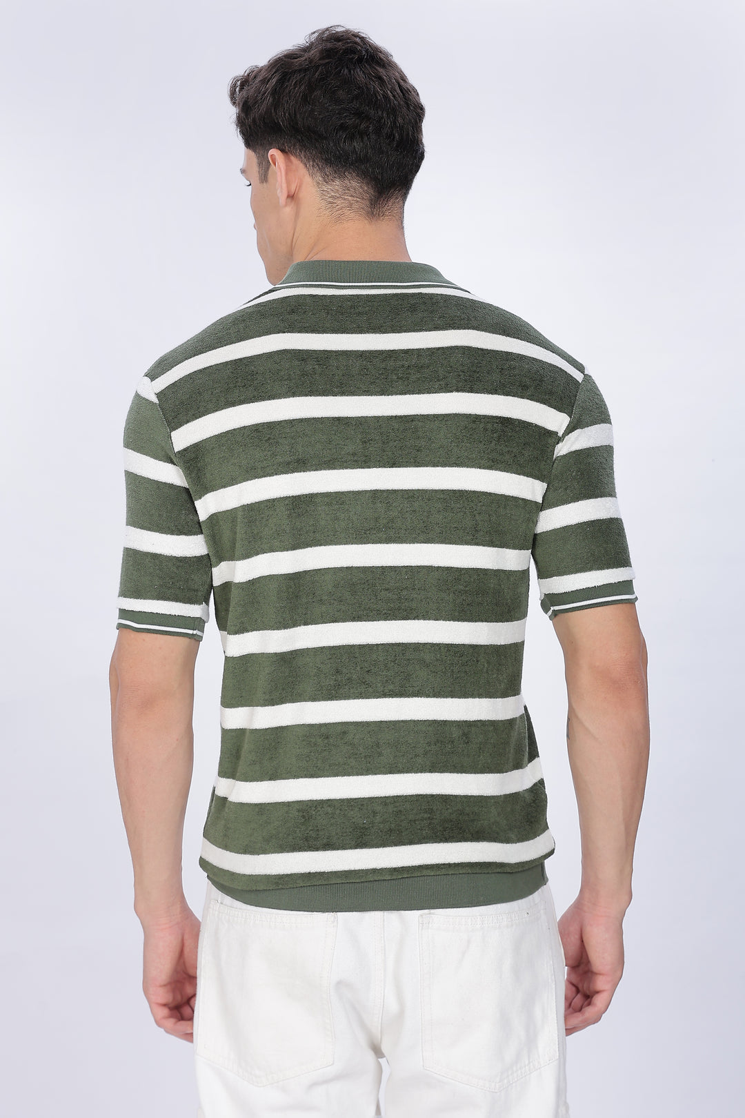 Green Stripes: Classic Polo Shirt