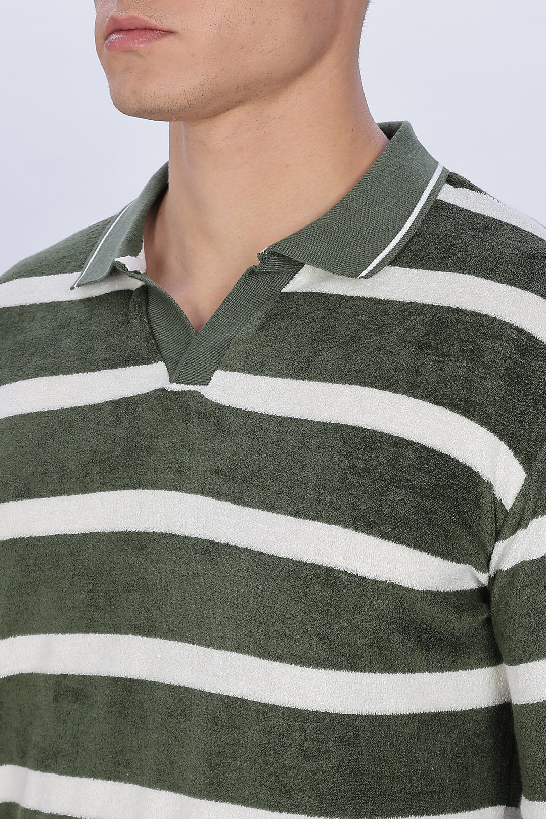 Green Stripes: Classic Polo Shirt