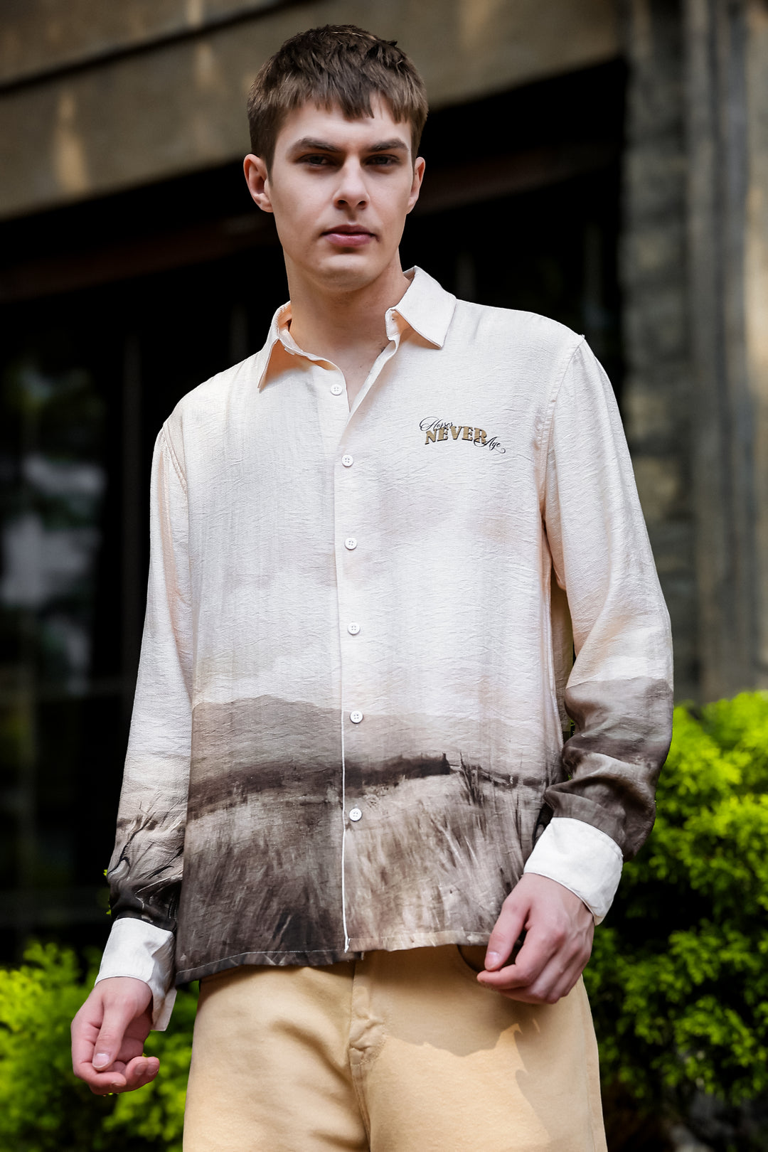 Horses Never Age : Textured Fabric Shirt