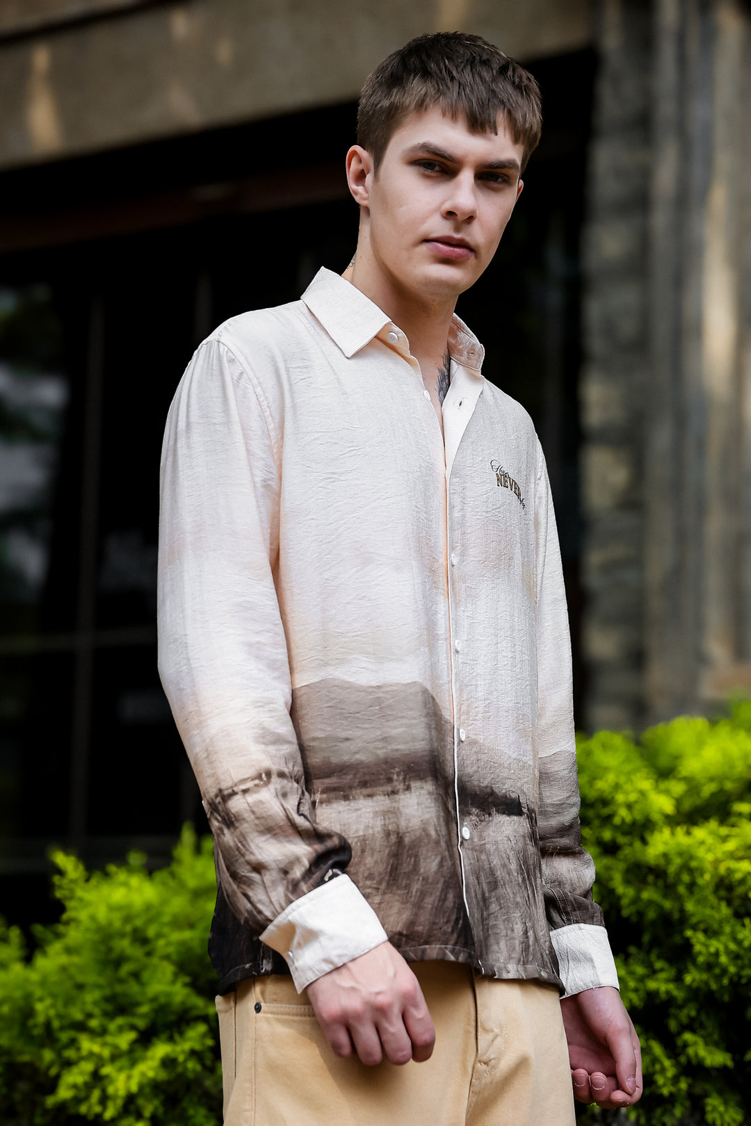Horses Never Age : Textured Fabric Shirt