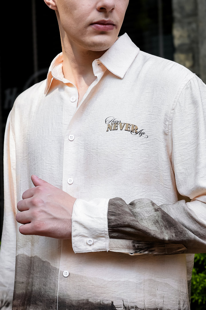 Horses Never Age : Textured Fabric Shirt