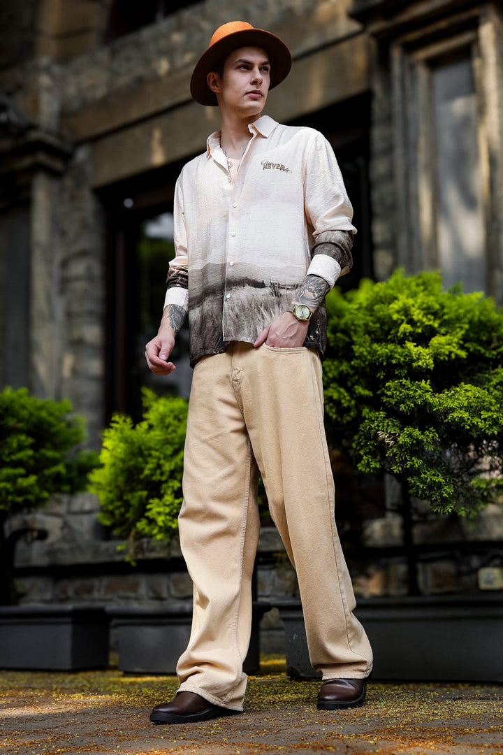 Horses Never Age : Textured Fabric Shirt