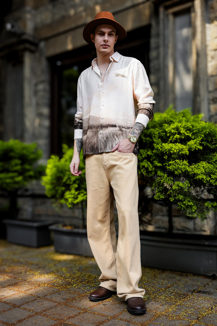 Horses Never Age : Textured Fabric Shirt