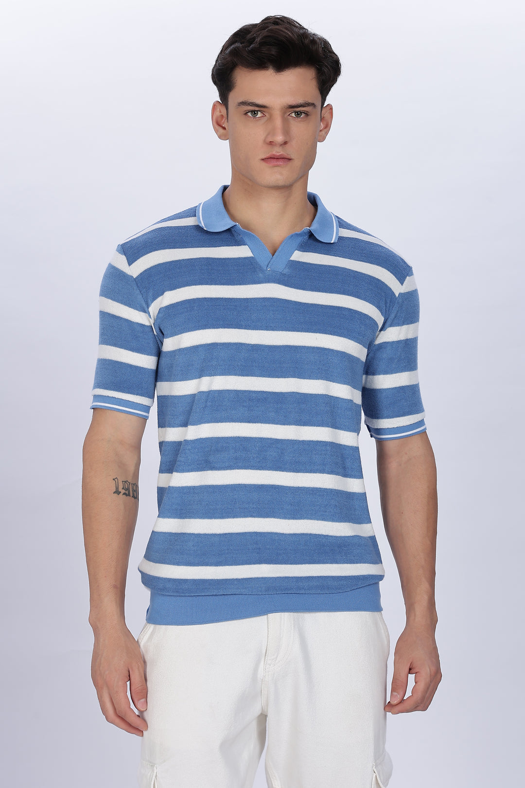 Blue Stripes: Classic Polo Shirt