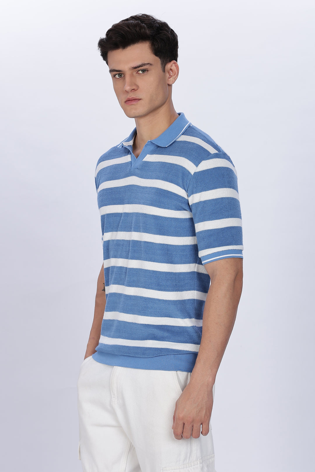 Blue Stripes: Classic Polo Shirt