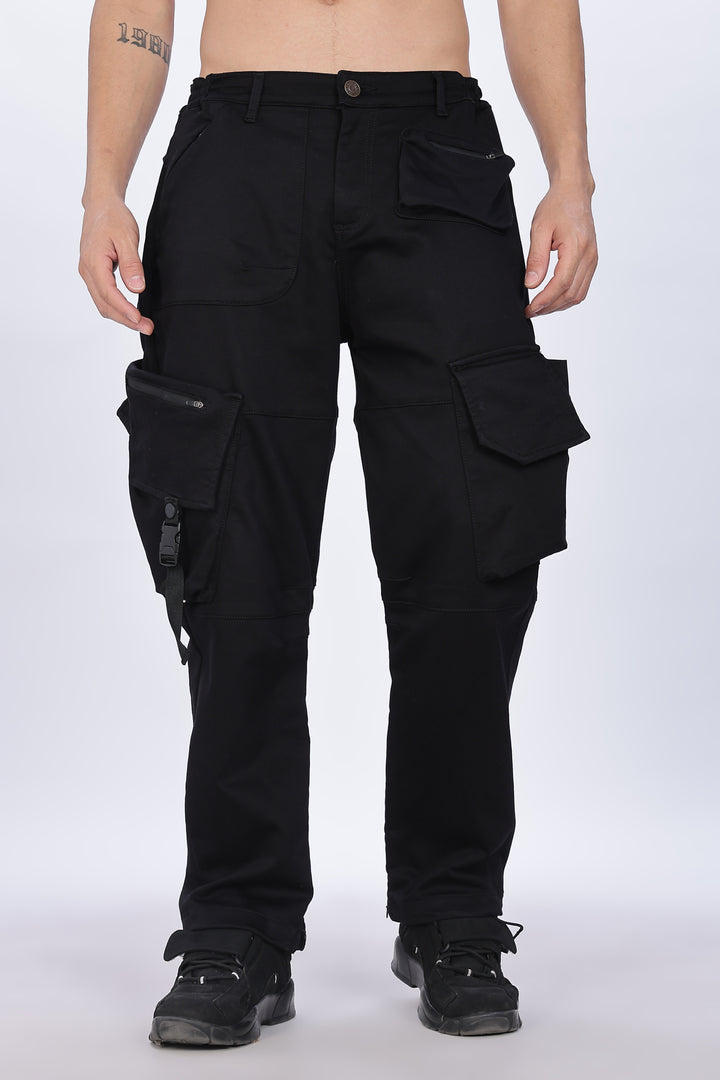 Superior Baggy Black Cargo Pants