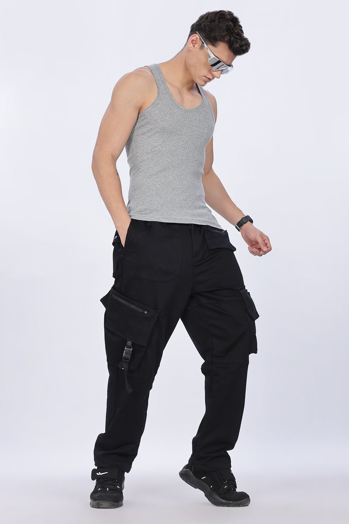Superior Baggy Black Cargo Pants
