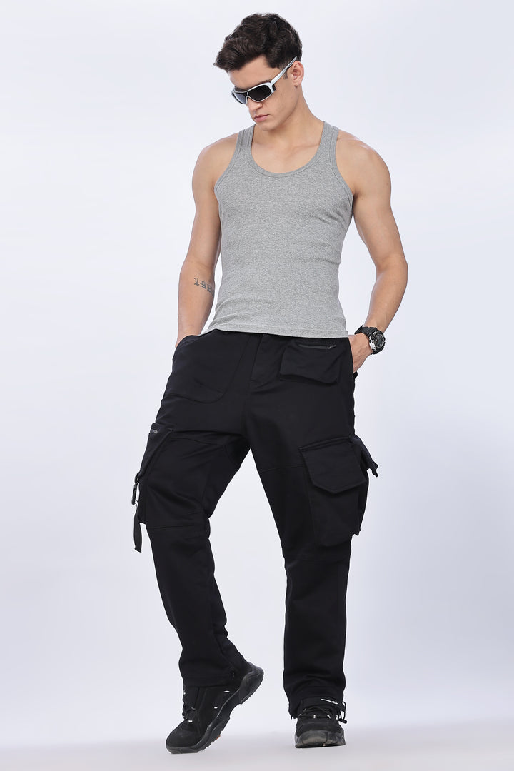 Superior Baggy Black Cargo Pants